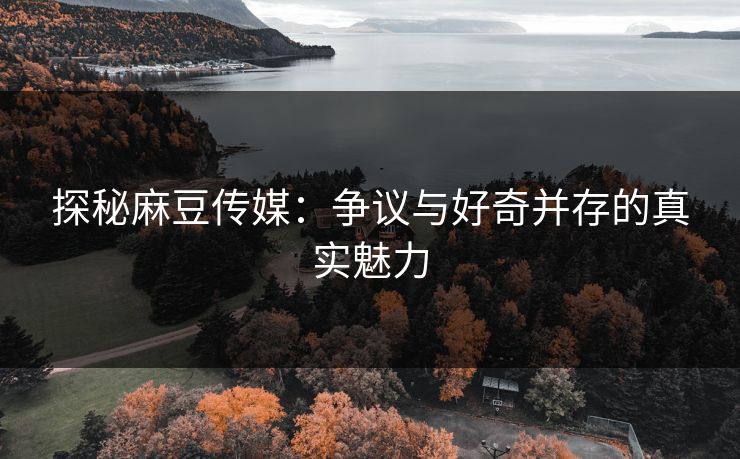 探秘麻豆传媒:争议与好奇并存的真实魅力 第1张 探秘麻豆传媒:争议与好奇并存的真实魅力 第1张