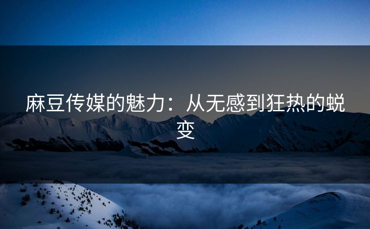 麻豆传媒的魅力：从无感到狂热的蜕变  第1张